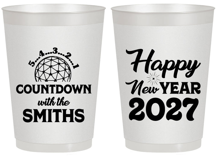Personalized New Years 20 oz Frosted Cups - 2027 Countdown | 170026