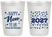 Personalized New Years 20 oz Frosted Cups - 2027 Confetti | 170027