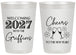 Personalized New Years 20 oz Frosted Cups - 2027 Cheers | 170029