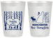 Personalized Wedding 20 oz Frosted Cups - New Hampshire | 178