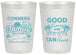 Personalized Family Vacation 20 oz Frosted Cups - Good Times Tan Lines | 180005