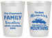 Personalized Family Vacation 20 oz Frosted Cups - Mountains | 180021