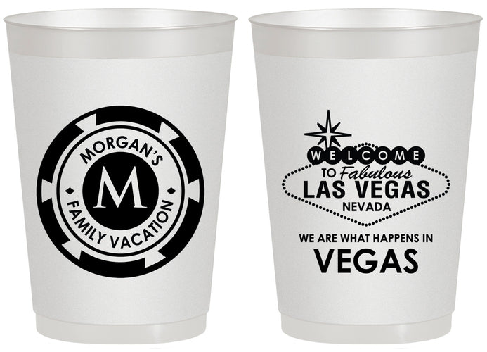 Personalized Family Vacation 20 oz Frosted Cups - Las Vegas | 180049