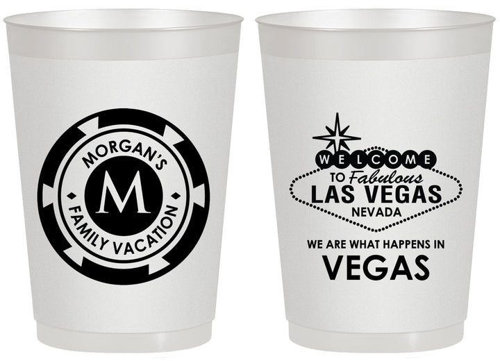Personalized Family Vacation 20 oz Frosted Cups - Las Vegas | 180049
