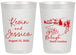 Personalized Wedding 20 oz Frosted Cups - North Carolina | 182