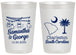 Personalized Wedding 20 oz Frosted Cups - South Carolina | 189