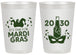 Personalized Mardi Gras 20 oz Frosted Cups - New Orleans | 190003