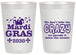 Personalized Mardi Gras 20 oz Frosted Cups - Fleur De Lis | 190009