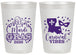Personalized Mardi Gras 20 oz Frosted Cups - Fleur De Lis Carnaval | 190012