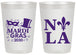 Personalized Mardi Gras 20 oz Frosted Cups - Nola Fleur De Lis | 190014