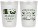 Personalized Mardi Gras 20 oz Frosted Cups - Fleur De Lis | 190015