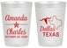 Personalized Wedding 20 oz Frosted Cups - Texas | 192