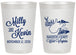 Personalized Wedding 20 oz Frosted Cups - West Virginia | 197