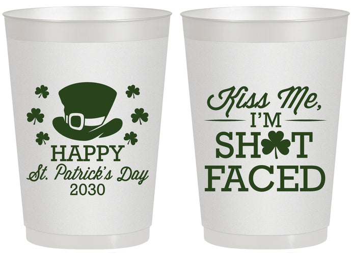 Personalized St Patricks Day 20 oz Frosted Cups - Leprechaun | 200009