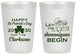 Personalized St Patricks Day 20 oz Frosted Cups - Shenanigans Leprechaun | 200011