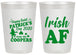 Personalized St Patricks Day 20 oz Frosted Cups - Irish Af Leprechaun | 200012