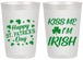 Personalized St Patricks Day 20 oz Frosted Cups - Kiss Me I Am Irish | 200018