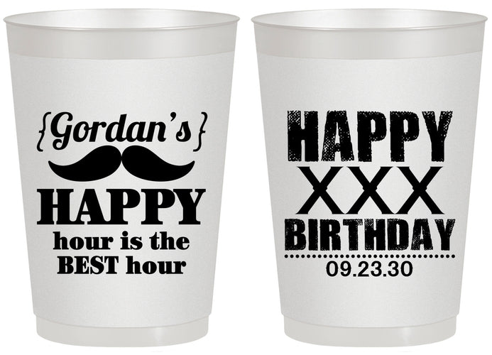 Personalized Birthday 20 oz Frosted Cups - 30th | 20013