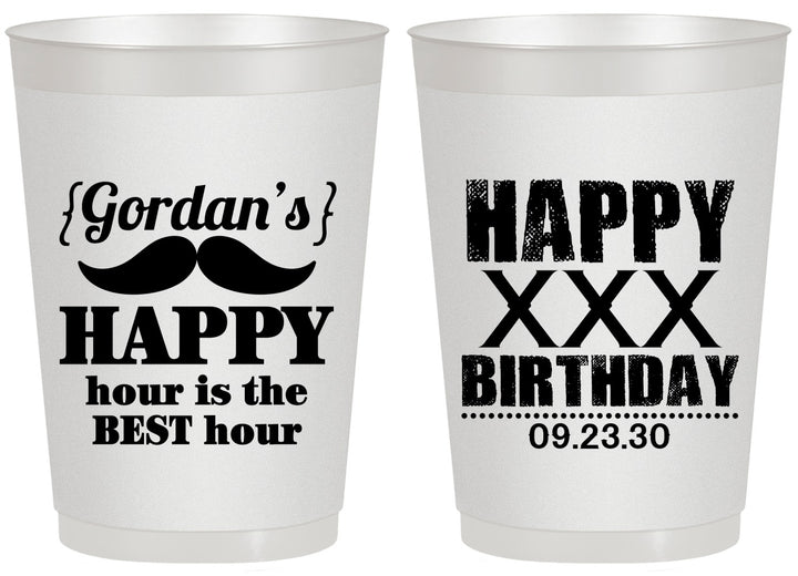 Personalized Birthday 20 oz Frosted Cups - 30th | 20013