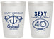 Personalized Birthday 20 oz Frosted Cups - Sexy At 40 | 20027