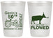 Personalized Birthday 20 oz Frosted Cups - 50th Lets Get Plowed | 20037