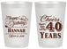 Personalized Birthday 20 oz Frosted Cups - 40th | 20042