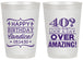 Personalized Birthday 20 oz Frosted Cups - 40th | 20044