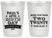 Personalized Birthday 20 oz Frosted Cups - 40th | 20045