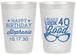 Personalized Birthday 20 oz Frosted Cups - 40th | 20048