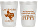 Personalized Birthday 20 oz Frosted Cups - 50th | 20051