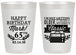 Personalized Birthday 20 oz Frosted Cups - 65th Classic Radio | 20056