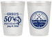 Personalized Birthday 20 oz Frosted Cups - 50th Nautical | 20065
