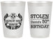 Personalized Birthday 20 oz Frosted Cups - 50th | 20068
