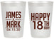 Personalized Birthday 20 oz Frosted Cups - 18th | 20074