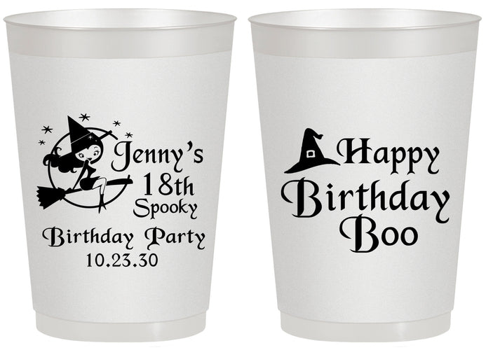 Personalized Birthday 20 oz Frosted Cups - 18th Halloween | 20081