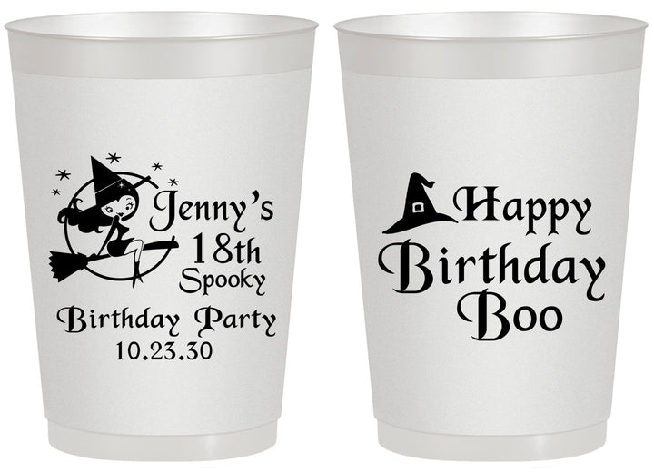 Personalized Birthday 20 oz Frosted Cups - 18th Halloween | 20081