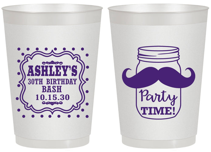 Personalized Birthday 20 oz Frosted Cups - 20th | 20096
