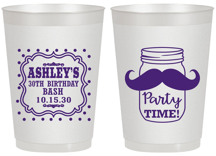 Personalized Birthday 20 oz Frosted Cups - 20th | 20096