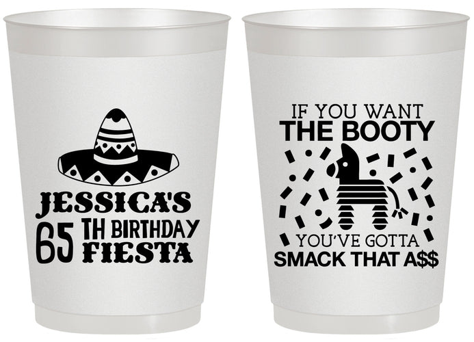 Personalized Birthday 20 oz Frosted Cups - 65th Mexico | 20108