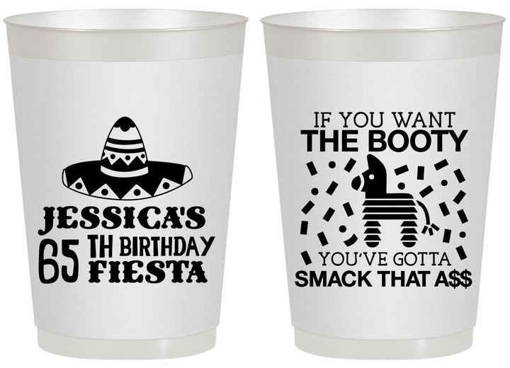 Personalized Birthday 20 oz Frosted Cups - 65th Mexico | 20108