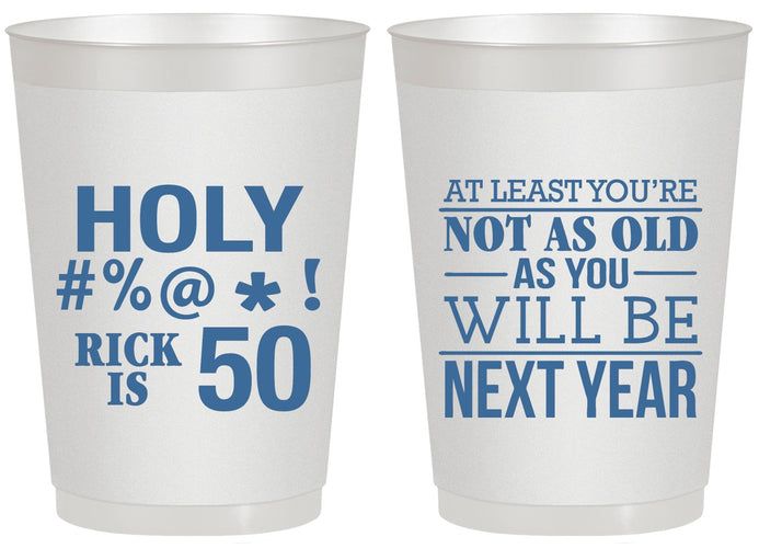Personalized Birthday 20 oz Frosted Cups - 50th | 20120