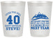 Personalized Birthday 20 oz Frosted Cups - 40th Over The Hill | 20123