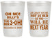 Personalized Birthday 20 oz Frosted Cups - 30th Big 3 Oh | 20125