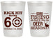 Personalized Birthday 20 oz Frosted Cups - 60th Gone Fishing | 20126