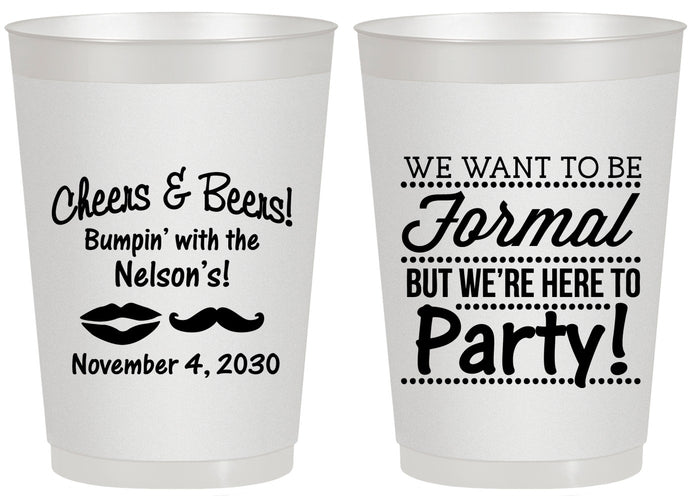 Personalized Birthday 20 oz Frosted Cups - Cheers Beers Formal | 20133