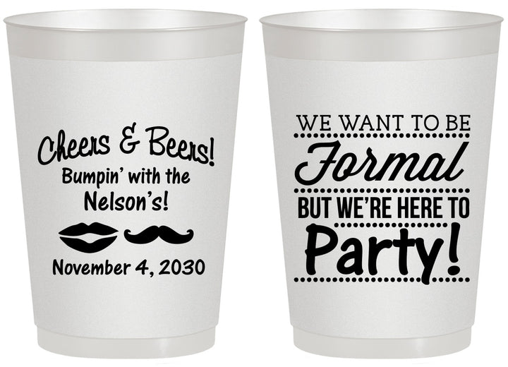 Personalized Birthday 20 oz Frosted Cups - Cheers Beers Formal | 20133