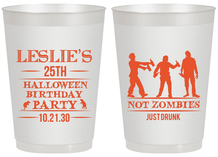 Personalized Birthday 20 oz Frosted Cups - 25th Halloween | 20143