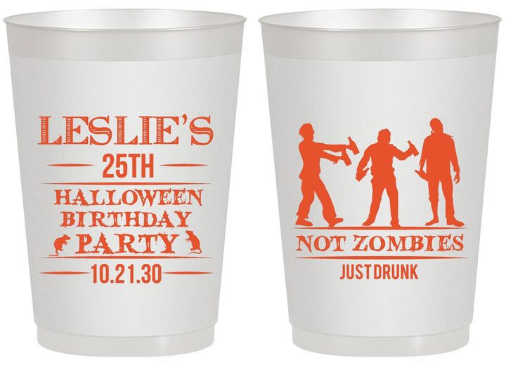 Personalized Birthday 20 oz Frosted Cups - 25th Halloween | 20143
