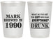 Personalized Birthday 20 oz Frosted Cups - 40th | 20148