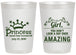Personalized Birthday 20 oz Frosted Cups - 40th Princess | 20152